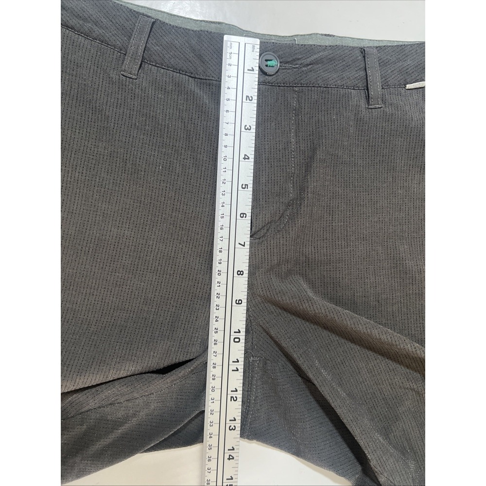 Linksoul Solid Boardwalker Shorts Mens Size 36 Gray/Brown Stretch Golf - Picture 8 of 8